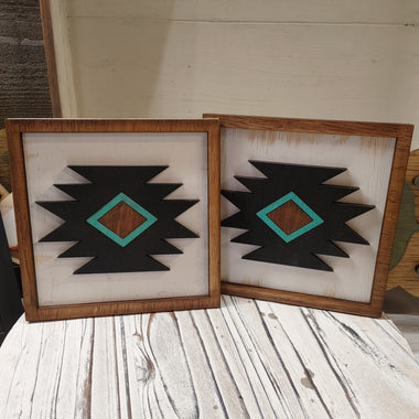 6x6" LAYERED AZTEC SIGN SET