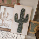 Abstract Cactus Sitter Panels