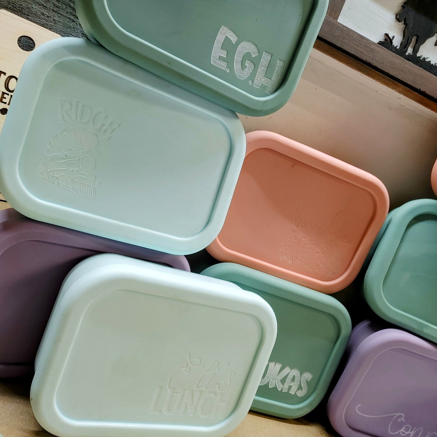 Custom Silicone Lunch Box with Personalization for Child, School Meal  Container with Name, Snack Box, Reusable Container for Work