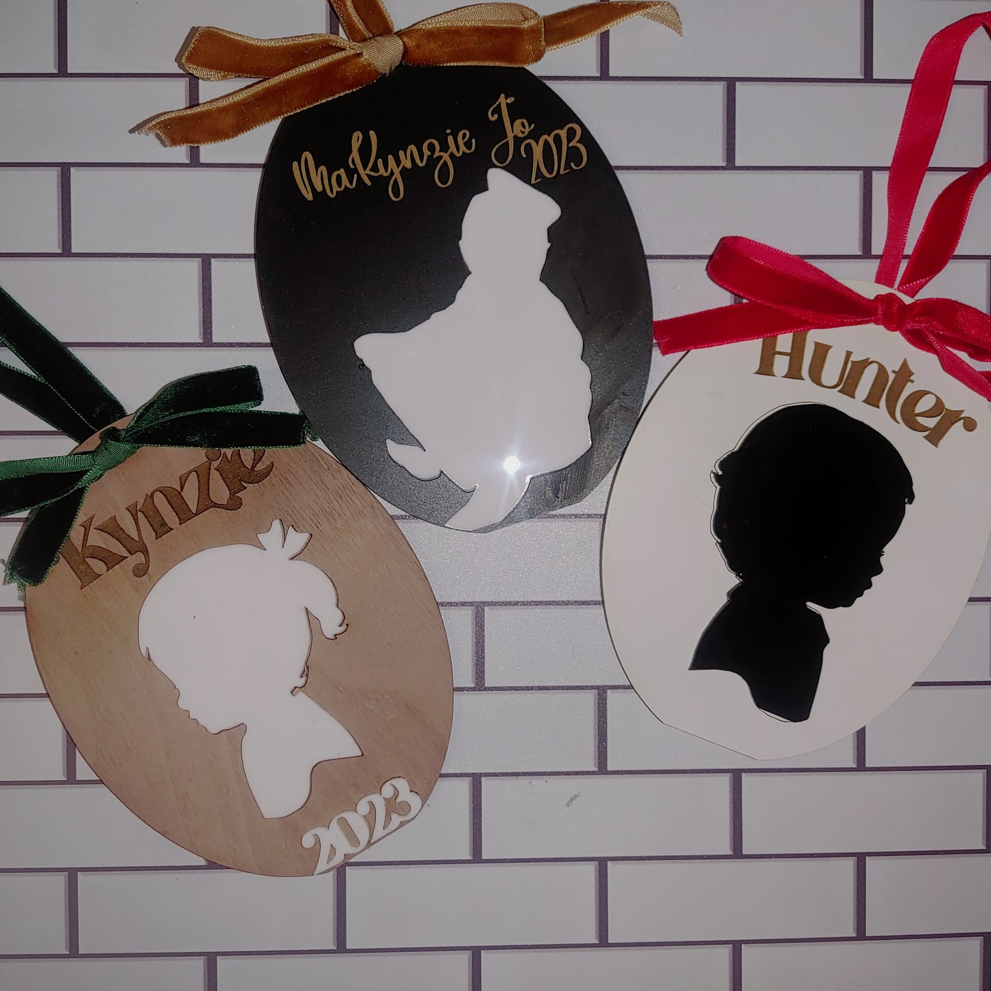 Children's Silhouette Christmas Ornament