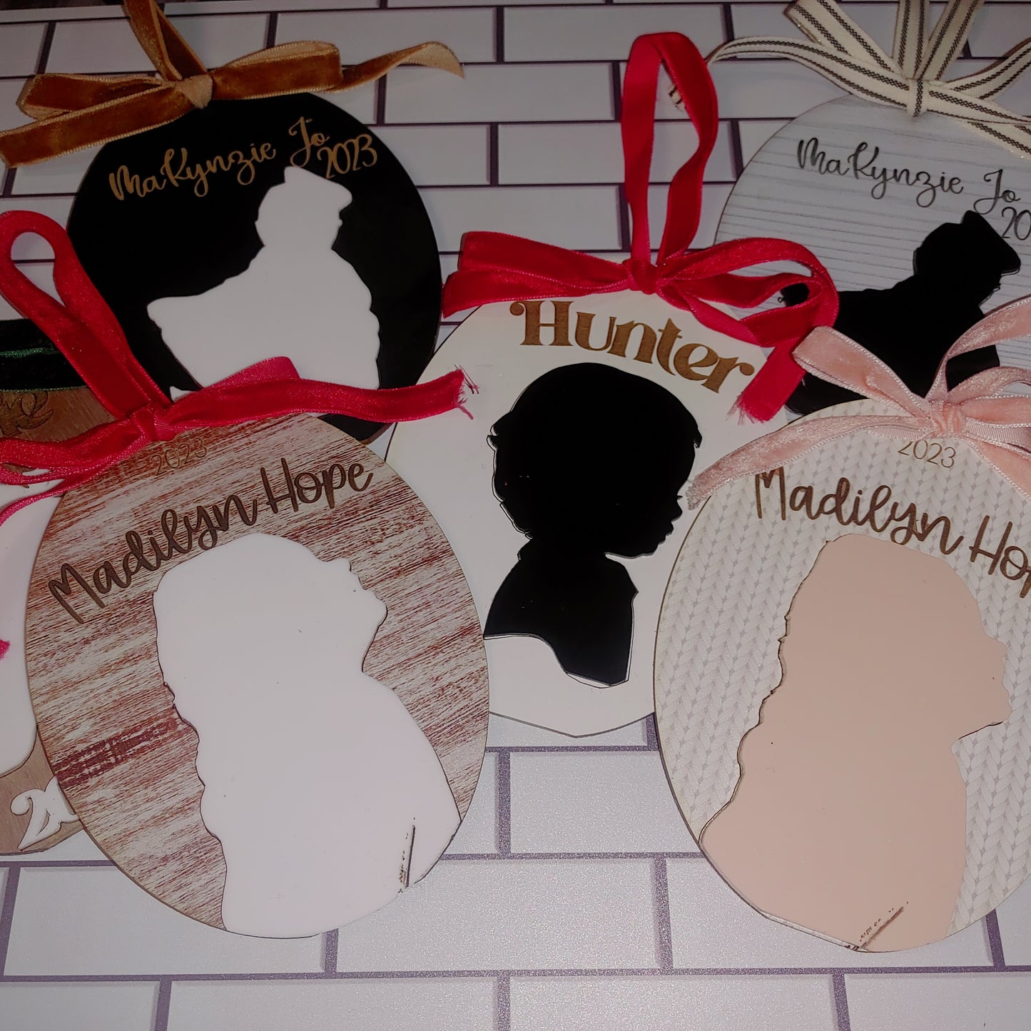 Children's Silhouette Christmas Ornament