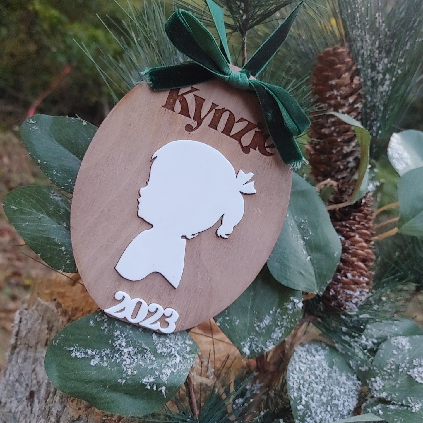 Children's Silhouette Christmas Ornament