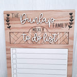 Personalized INTERCHANGEABLE Menu/To Do Sign