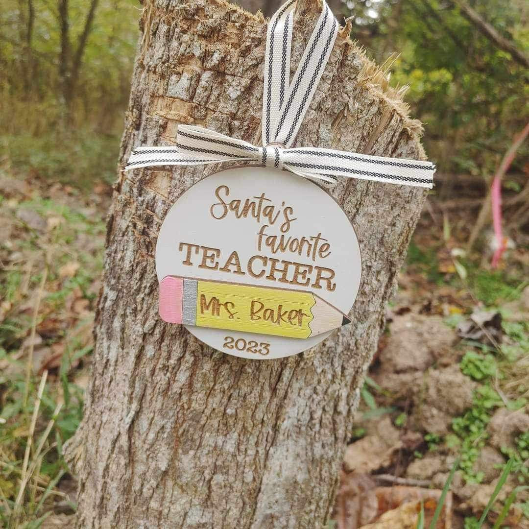 Favorite Teacher/Bus Driver Personalized Ornament