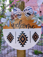 Welcome/Aztec Door Hanger