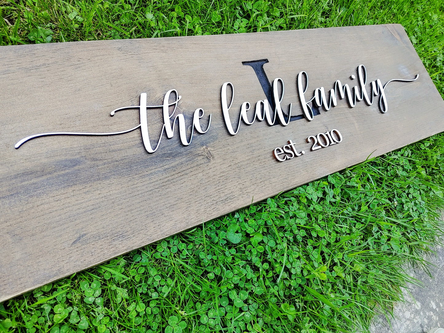 Personalized Family Name Unframed Sign