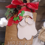 READY TO SHIP - SANTA MERRY CHRISTMAS DOOR HANGER